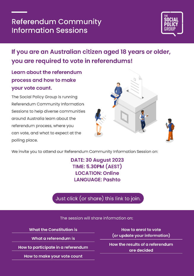 Referendum community information session